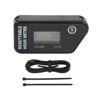 Contagiri/Contatore Ore Digitale per Moto Display LCD Timer IP68 Impermeabile Tipo a Induzione per Motore a Benzina