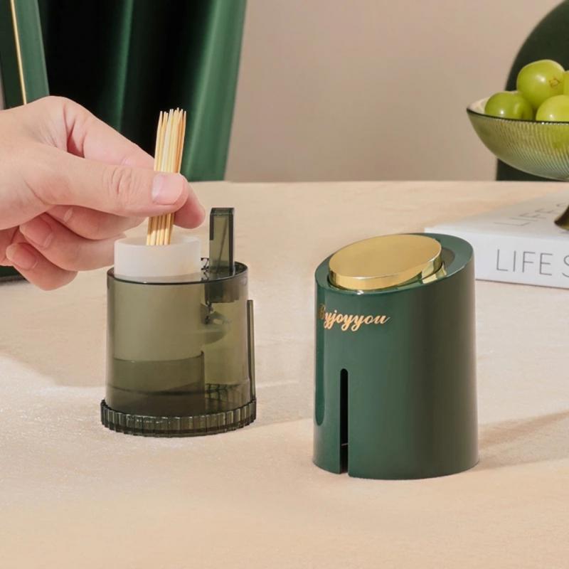 Toothpick Box Luxury Exquisite Creative Household Toothpick Box Automatic Toothpick Box Household Living Room Dust-proof