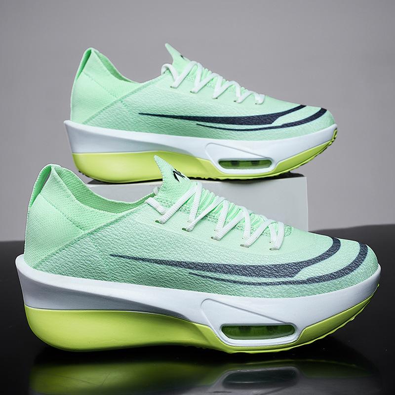 2025 Spring New Running Shoes Male and Female Students Marathon Mesh Breathable Fitness Air Cushion Shock Absorption Ultra-light Sports Shoes