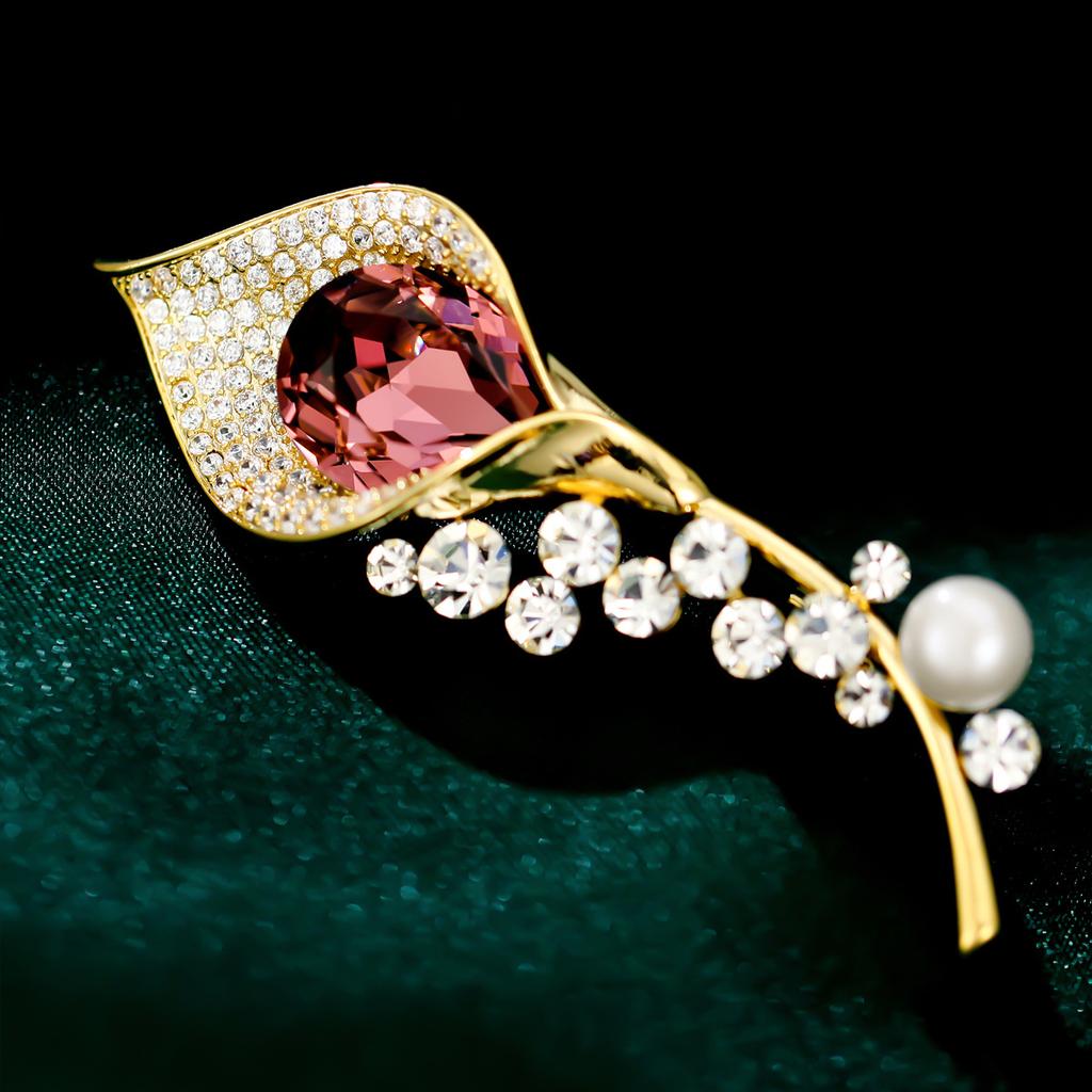 Senior Brooches Flower Leaf Brooch Pins for Women Suit Pendant  Fashion Brooches Jewelry