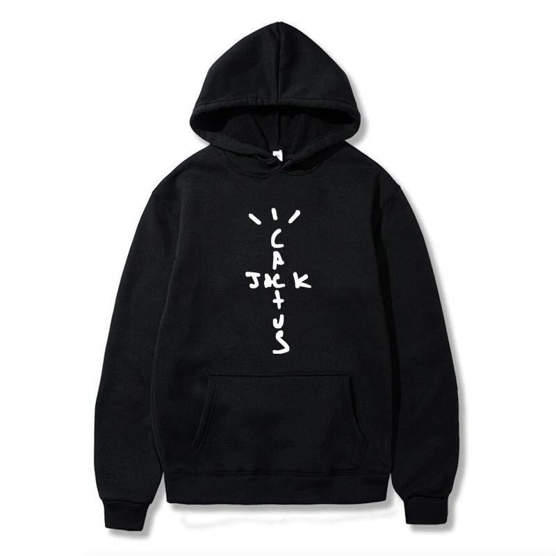 Hip Hop Plus Size Hoodie Cactus Jack Swag Print Funny Women Men Hooded Sweatshirts Casual Pullover Unisex Casual Streetwear
