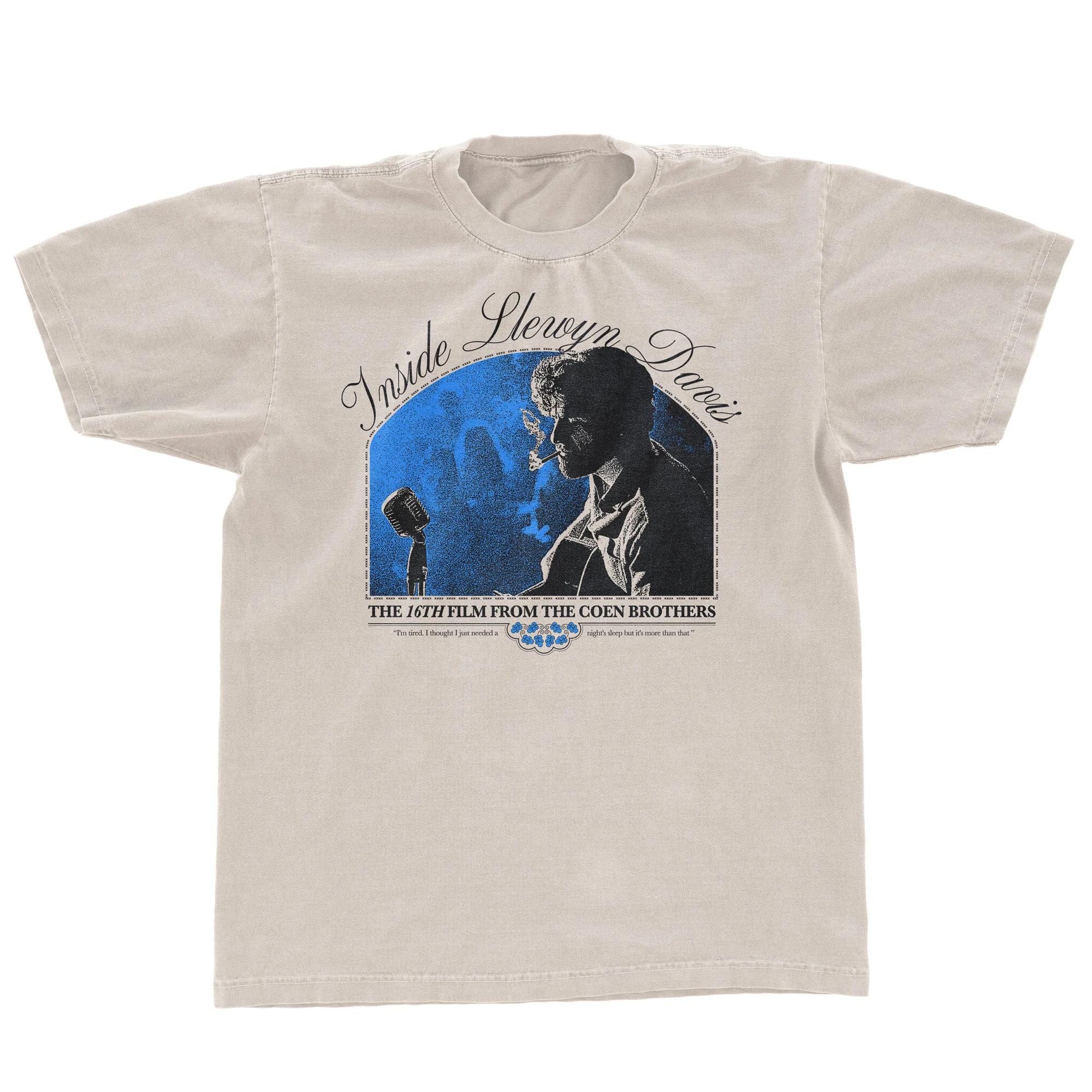 

Inside Llewyn Davis Retro TShirt Graphic Classic White Movie Merchandise Heavyweight Pure Cotton AllSeason Streetwear 4XL