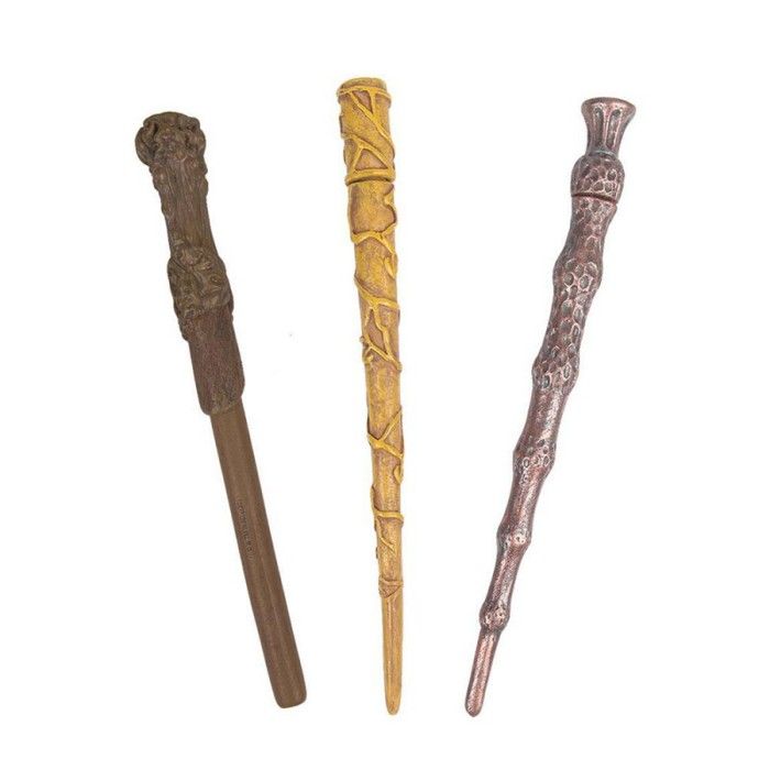 Set De 3 Stylos Harry Potter Baguettes Magiques