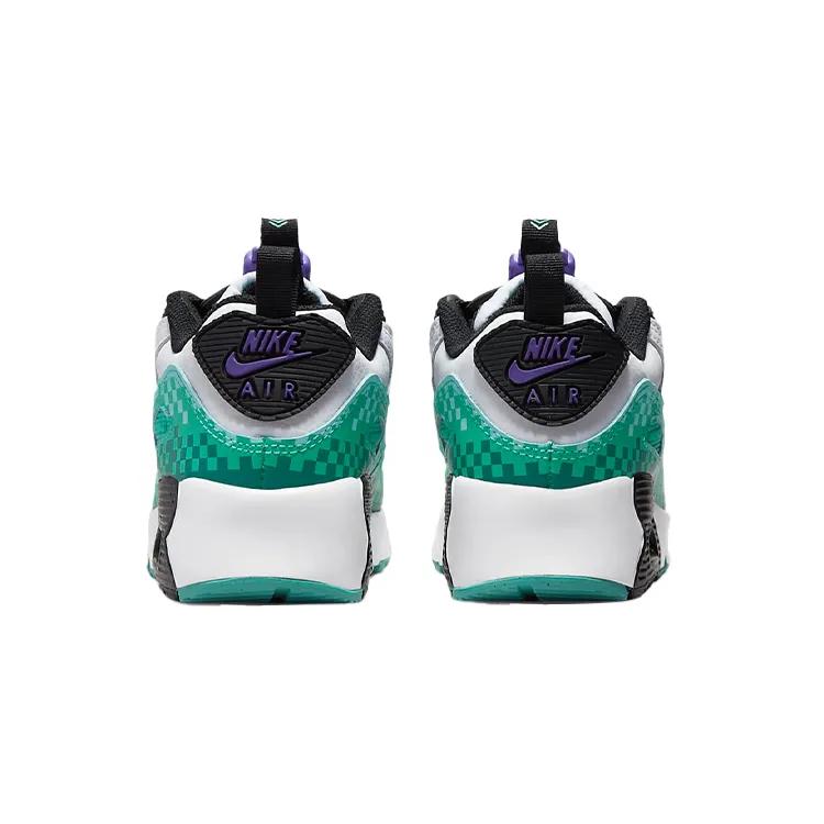 Nike Air Max 90 Toggle SE PreSchool 'White Psychic Purple Washed Teal' (Unisex) White / Black / Psychic Purple / Washed Teal Kids' Casual Shoes