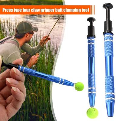 Professional Bait Pick Tool Press Type Four-Claw Grabber for Lure Bait Carp Fishing Accessories