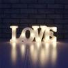 Warm Light LED Night Light Plastic Material Heart Marquee Lamp Table Lamp  Valentine's Day