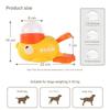 2-in-1 Yellow Duck Shaped Dog Interactive Pet Toy Modern Solid Pattern Automatic Slow Feeder 500ml Plastic Treat Dispenser