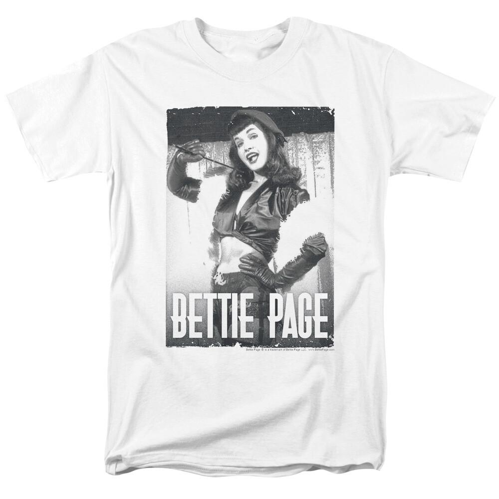 Bettie Page Fancy Page T Shirt Licensed 1950 Queen Of Pinups Model Tee White XL