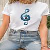 Short Sleeve Lady Female Shirt Tee Fashion Clothes Music Love Trend Women Print Spring Summer Graphic T-shirt