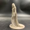 Tajemná socha ženy v masce 3D tištěný roucho Dámská socha pro stůl skříňku na víno polici krb stůl předsíň Dekor