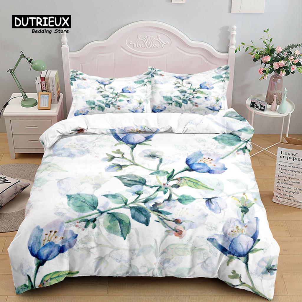 Sharks Underwater Duvet Cover Set, Fashion Bedding Set, Soft Comfortable Breathable Duvet Cover, For Bedroom Guest Room Decor