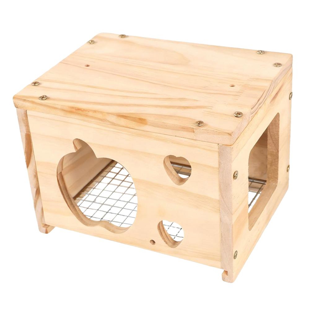 Maison d'oiseau en bois Chaleur hivernale Nid pour perruches Accessoires de cage pour Conure Perruches Perroquet Fournitures pour oiseaux