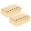 2Pcs Electric Guitar Pickup Shell Nickel Cover 50mm and 52mm Musical Instrument AccessoriesGold