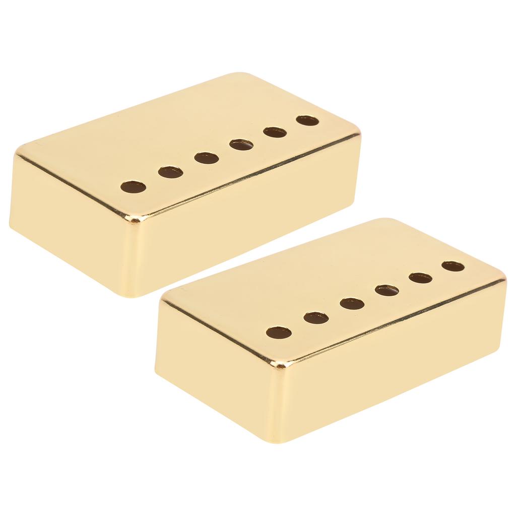2Pcs Electric Guitar Pickup Shell Nickel Cover 50mm and 52mm Musical Instrument AccessoriesGold