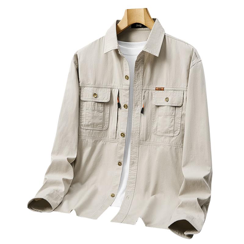 

JEEP Men s Versatile Long Sleeve Shirt Jacket 3XL