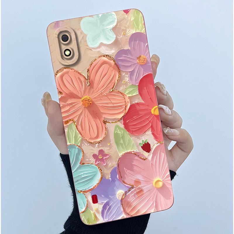 For Samsung Galaxy A10 A10s M01S Case Simplicity Painting Liquid Soft Silicone Cover for Samsung A10 A105F A10S SM-A107F Casing