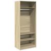 Wardrobe Sonoma Oak 80 x 50 x 200 cm Particleboard