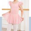 Tanz-Leotards mit Tüllrock Gymnastik Ballerina Outfit Kurzarm Ballett Tanzkleid Tanzbekleidung für Kinder Kleinkind