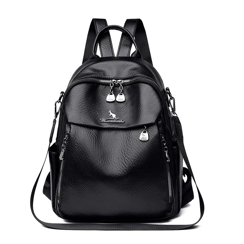 Large Capacity Women's Retro Backpack Shop Multi-function Shoulder Bag