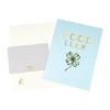 Birthday Card 3D Clovers Popup  Greetings Cards,Good Luck Popup  Card with Note