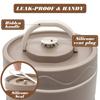 Insulated Lunch Box, Portable 3 Separate Stackable Microwave Bento Box Bucket, Food Grade Insulated Container for Adult Kid