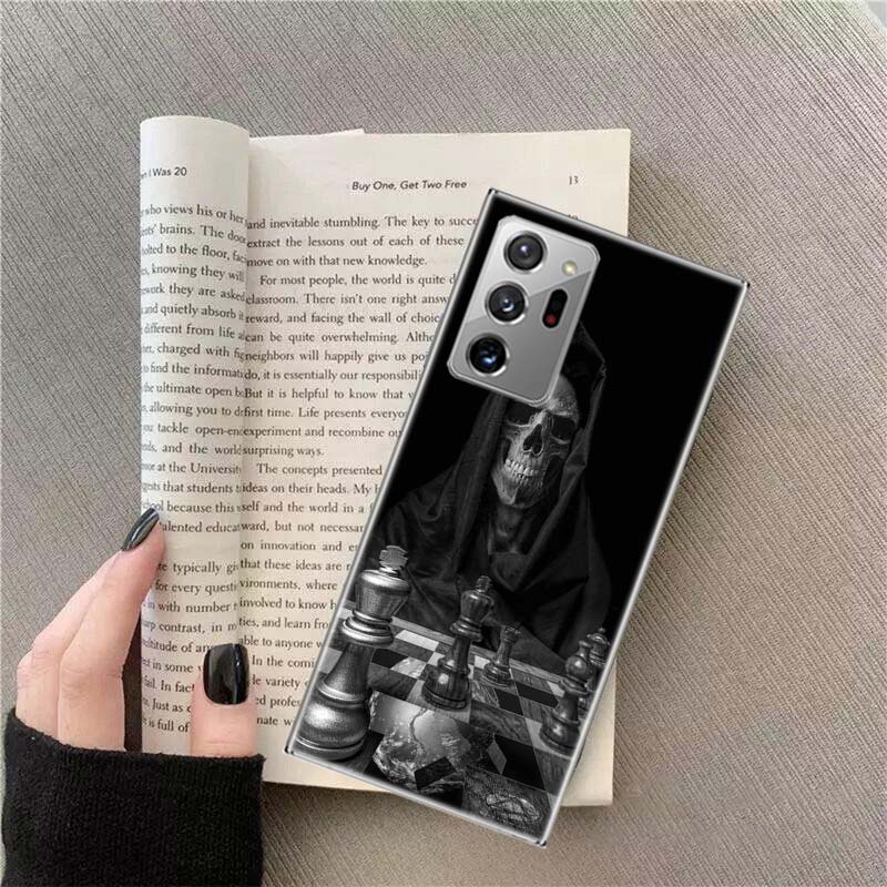 

Grim Reaper s Chess Match Phone Case For Samsung Galaxy S25 Edge S24 S23 FE S22 S26 Ultra S21 S20 S10 Plus Capa Soft Samsung S23 FE
