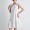 ZANZEA Women Casual Round Neck Solid Color Summer Sleeveless Dress
