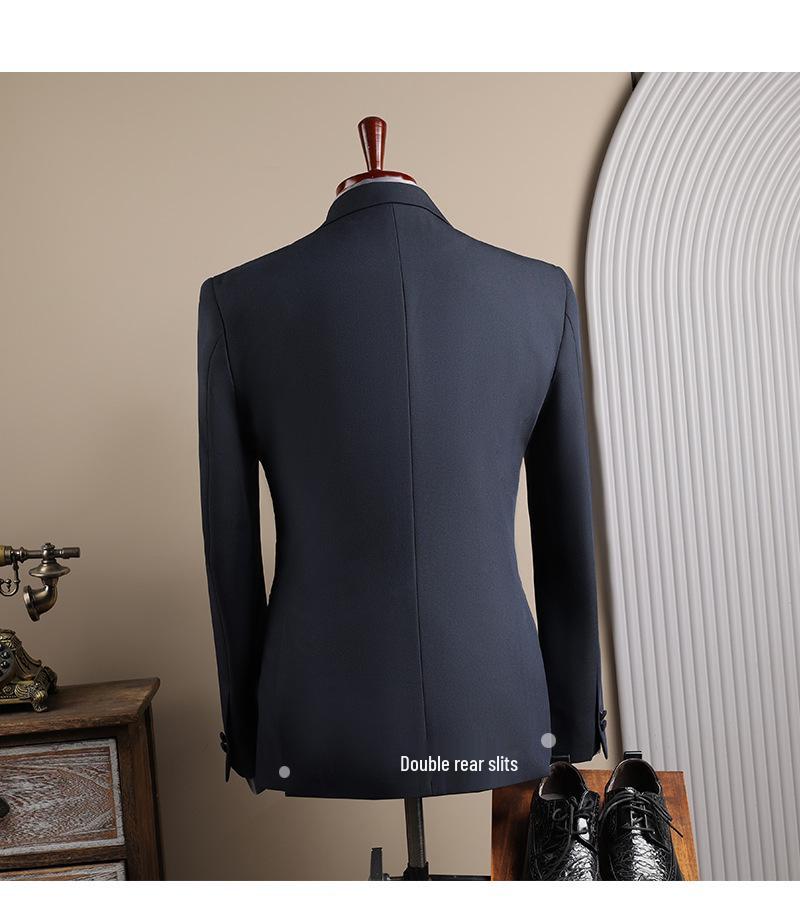 Coffee Color Men's Formal Suit Set for Weddings and Business - Groom and Best Man Fit