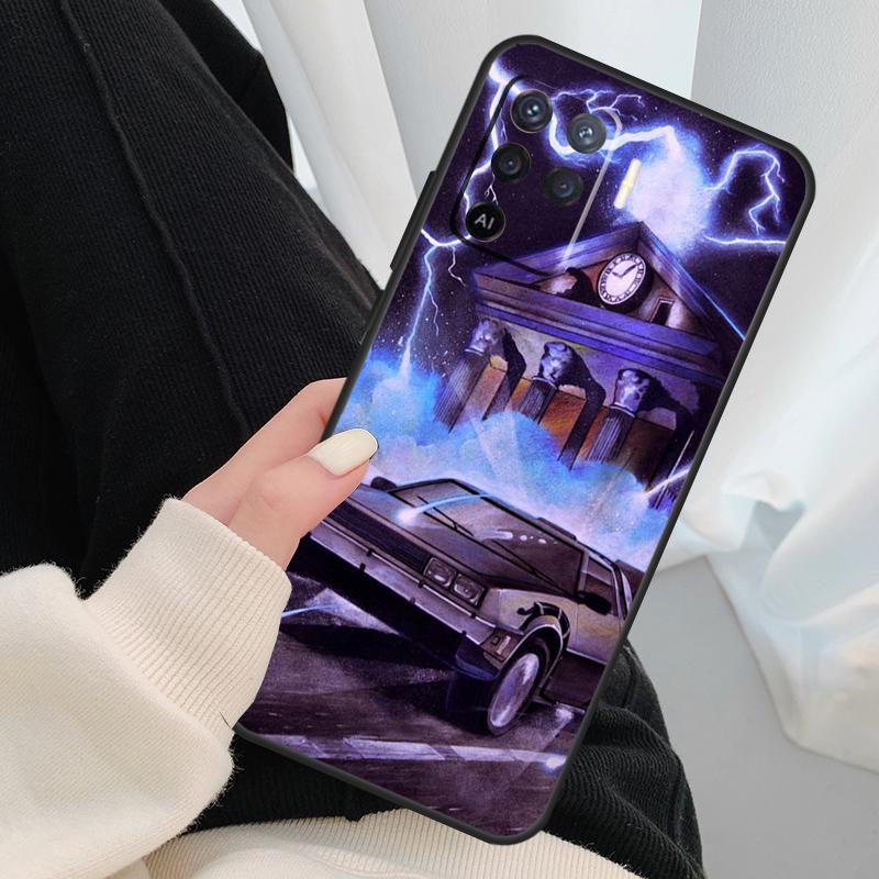 Back To The Future Time Machine Case For OPPO A54 A74 A94 A83 A91 A93 A5 A9 A31 A53 2020 A15 A52 A72 Find X5 X3 Pro Cover
