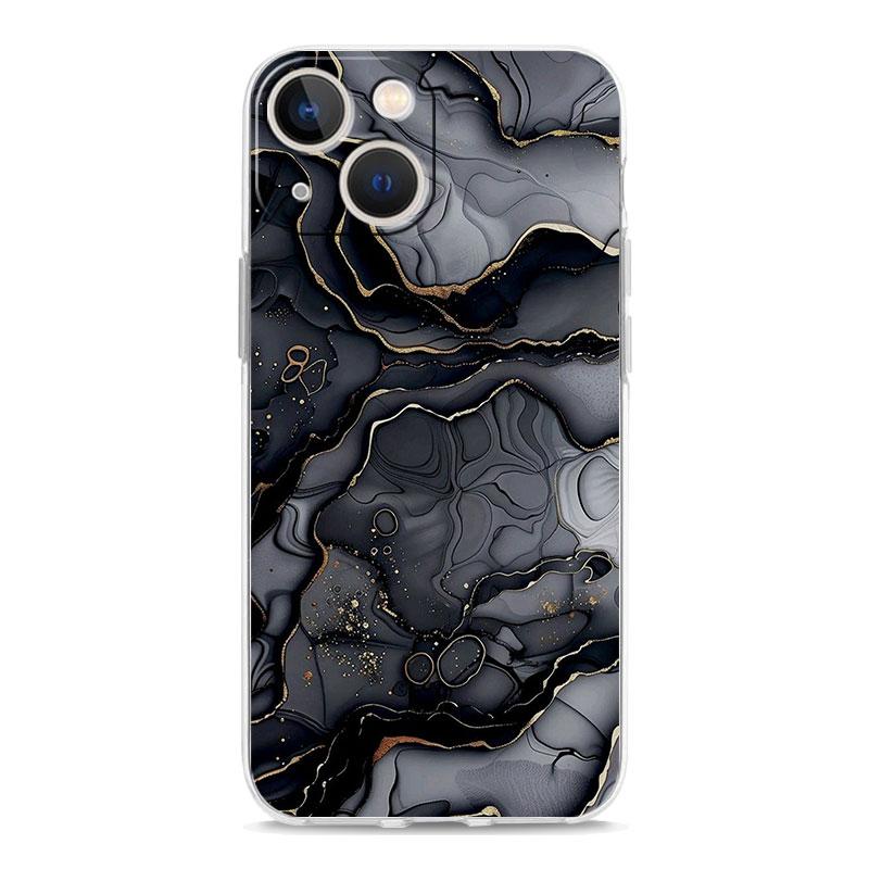 Capa de Celular Para iPhone 17 Capas iPhone Air 16 15 12 13 14 Pro Max 7 8 Plus 16Pro iPhone11 Capa Macia Mármore Aquarelado