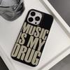 Love Music English Trendy Art Personalized Creative Phone Case For IPhone 16 15 14 13 12 11 Pro Max 7 8 Plus X XS XR Cover