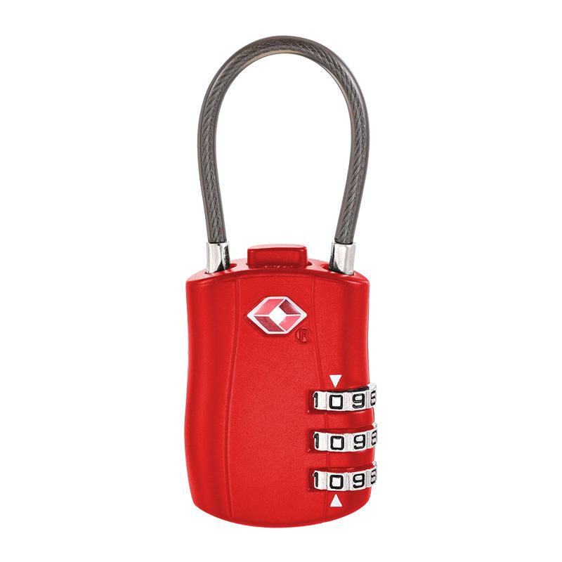 TSA Customs 3-Digit Zinc Alloy Lock for Suitcase & Bag