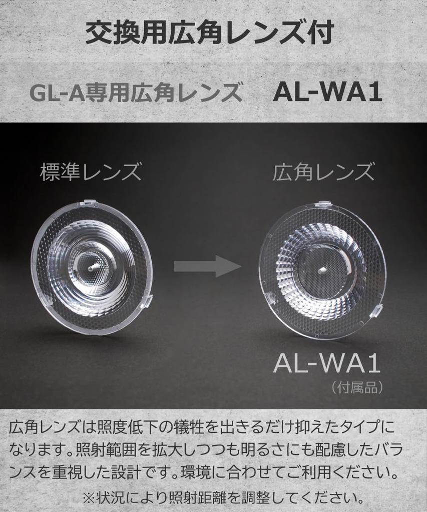 HaruDesign GL-A 6K FtW Plant Grow Light, Black Body, White (5800K) Flat Wave LED (with Wide-Angle Lens), Full Spectrum, Flicker-Free, 3-Year Product W