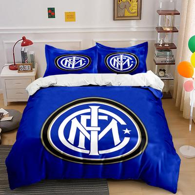 Inter Milan Logo Pattern. Bedding Sets Duvet Cover Sets Duvet Covers Pillowcases(1 * Duvet Cover 2 * Pillowcases, Without Duvet Insert)