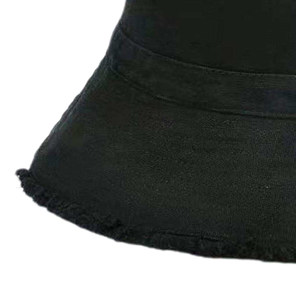 Sun Protection Women Bucket Hat Windproof Fisherman Cap Cotton Packable Sun Hat