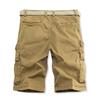 Cargoshorts Herren Sommer Locker Knielang Hosen Outdoor Einfarbig Mehrere Taschen Lässige Shorts
