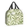 William Morris Compton Floral Pattern Lunch Box for Women Multifunction Cooler Thermal Food Insulated Lunch Bag Office Work