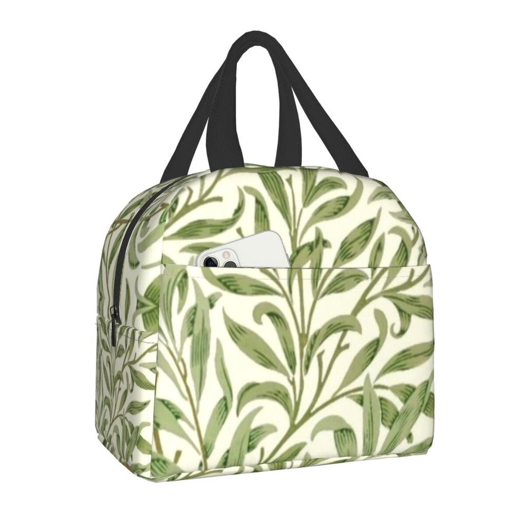William Morris Compton Floral Pattern Lunch Box for Women Multifunction Cooler Thermal Food Insulated Lunch Bag Office Work