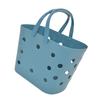 Shower Storage Basket Portable Handle Versatile Hollow Design Bath Storage Basket Organizer Bin for