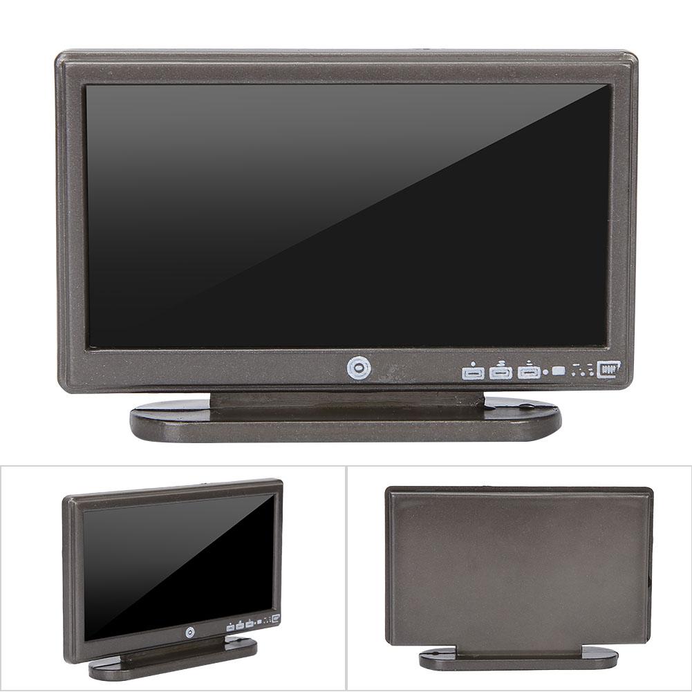 1:12 Televisor Miniatura con Mando a Distancia Accesorios de Decoración para Casa de Muñecas