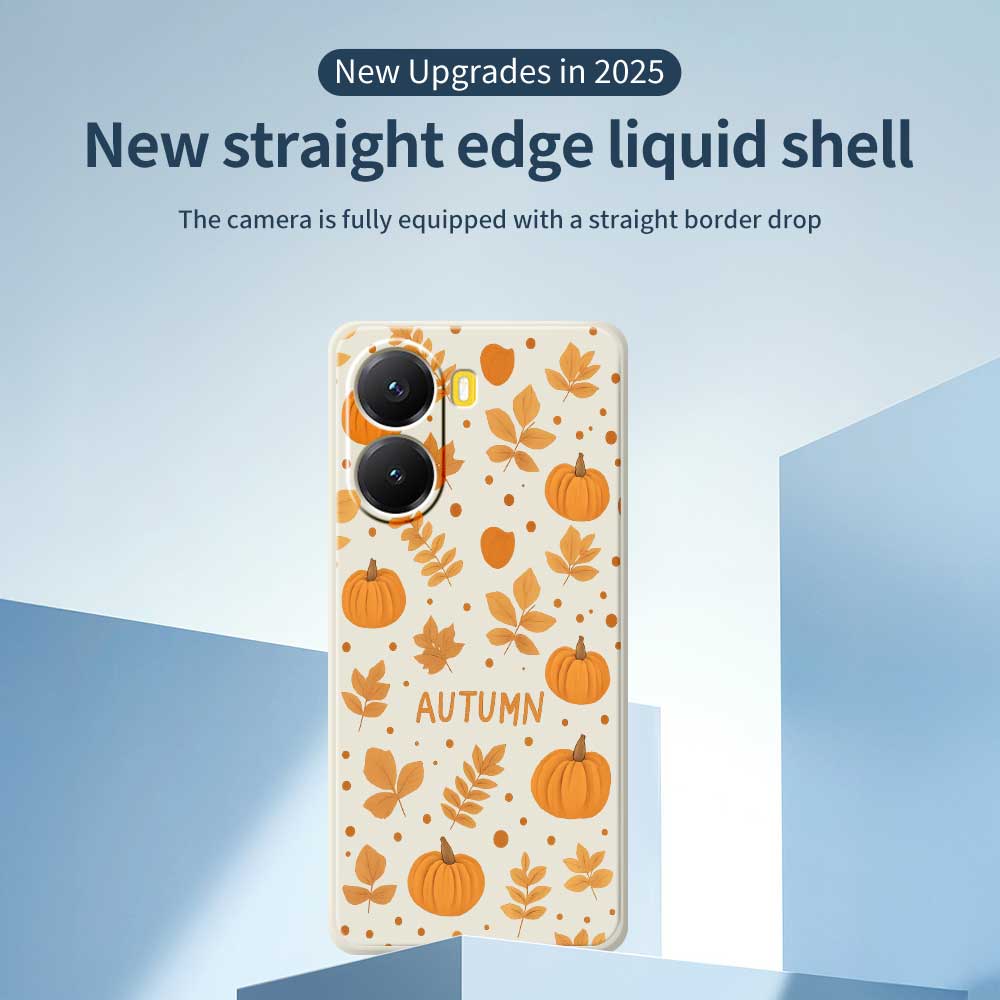 For Xiaomi Redmi Turbo 4 5G/Poco X7 Pro 5G Case Autumn Theme Pattern Printing Straight Edge TPU Phone Back Cover