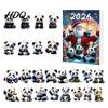 Kids Christmas Countdown Gift Panda Advent Calendars 2026 2D Acrylic Cute Hanging Ornaments for 2026 Holiday Box Xmas Tree 24 Days Calendar,