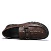 Men's Casual Shoes Crocodile Pattern Leather Men's Classic British Style Loafers Men Party Wedding Flats