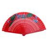Handbemalter Fächer Klassischer Faltfächer Spanischer Holzfächer Cheongsam Passender Fächer Chinesischer Antiker Stil Faltfächer