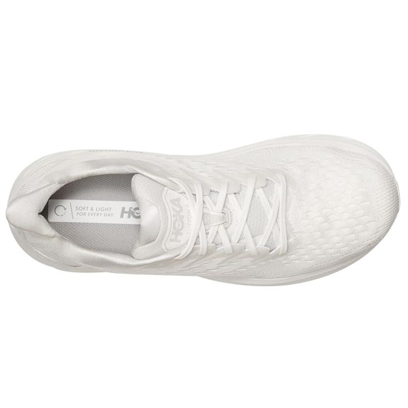 HOKA ONE ONE Clifton 8 White Women's Sneakers 1119394-WWH