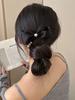 Black Bowknot Hair Barrettes Pearl Hair Clips Sweet Heart pearls Ribbon Hairpins for Girls Valentine's Day Party Hair Accessorie