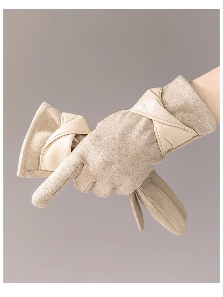 Damen Fleece-gefütterte Touchscreen-Handschuhe - Winddicht und warm zum Radfahren & Autofahren, Herbst/Winter 2025 Mode