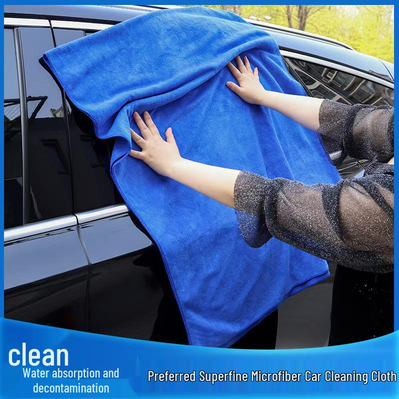 Extra Thick 60x200 Car Cleaning Towel - Polyester-Nylon Blend with Free Logo Printing