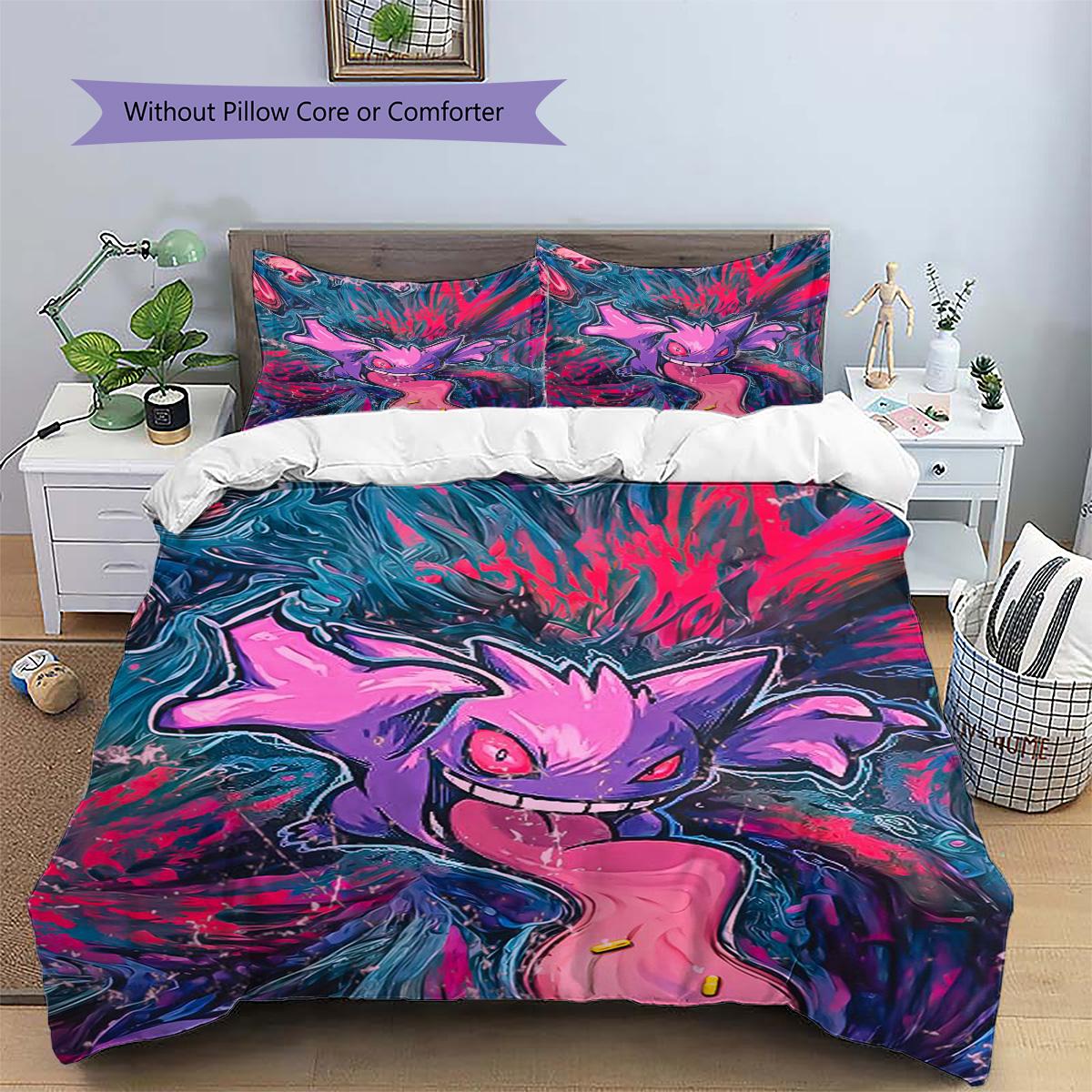 

Ectoplasma Patterned Pillowcase & Duvet Cover Set Bedroom Makeover Bedding Decor Great Gift for Lovers.-TING 135x200cm