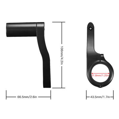 Multifunctional Bike Handlebar Extension Bracket Bike Computer Extension Support Bike Handlebar Mount